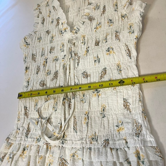 Rails Womens Floral Smocked Sleeveless Dress Floral Tie-Front Small Womens - Picture 8 of 11